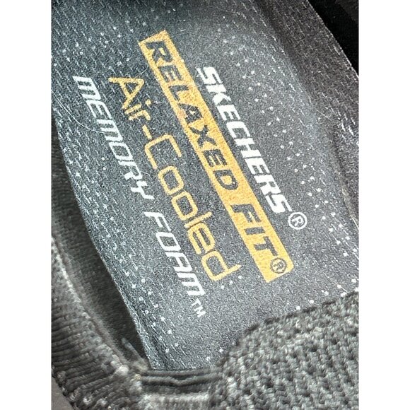 Skechers Mens Relaxed Fit Air-Cooled Memory Foam Slip-On Shoes Size 11 Black - Picture 4 of 8